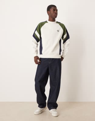 Alma De Ace Peli Color Block Sweatshirt In Multi