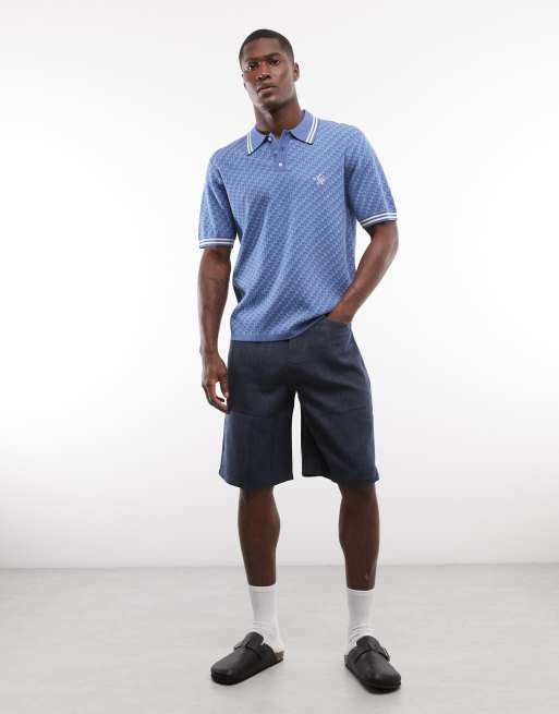 Alma De Ace Rivea polo shirt in navy, 2 of 5