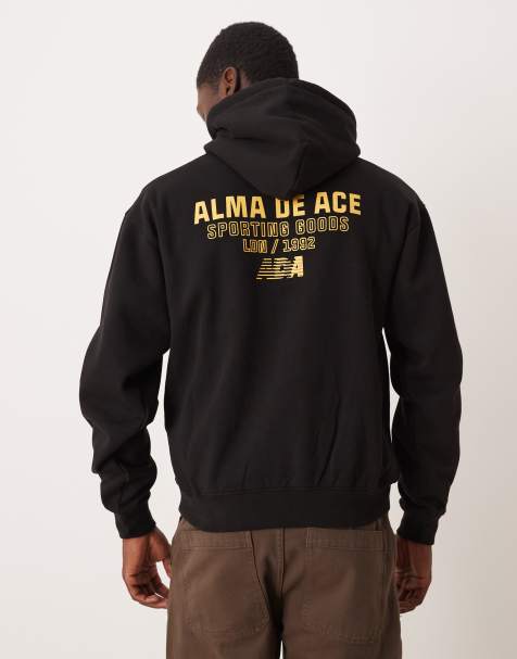 Alma De Ace sporting goods 92 pullover hoodie in black - view 1