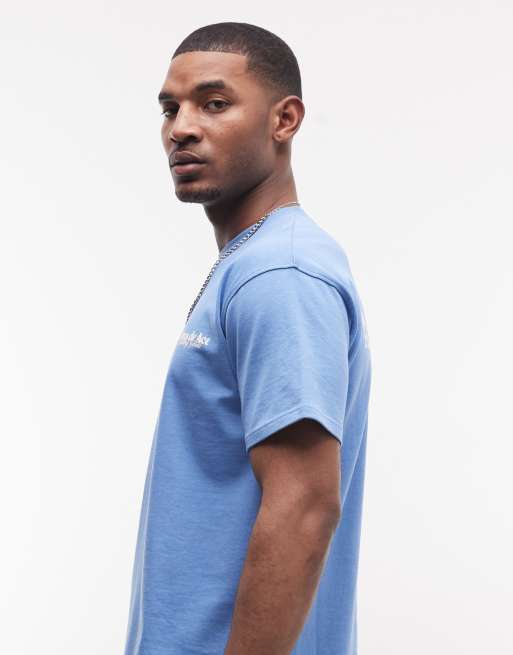 Alma De Ace - Sporting Goods - T-shirt blu con stampa del logo sul retro, 5 di 5