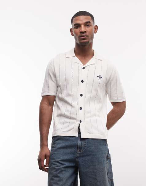 Alma De Ace tao knitted shirt in off white - view 1