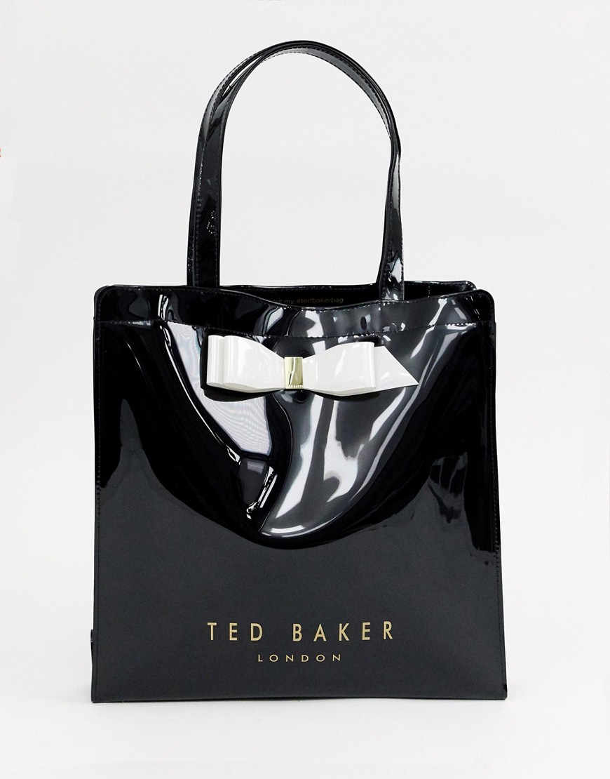 Almacon taske med stort ikon og sløjfe fra Ted Baker-Sort