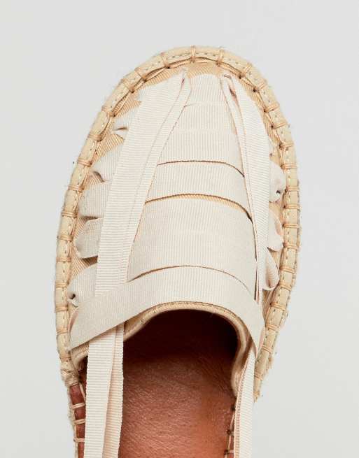 Espadrille ruban clearance cheville