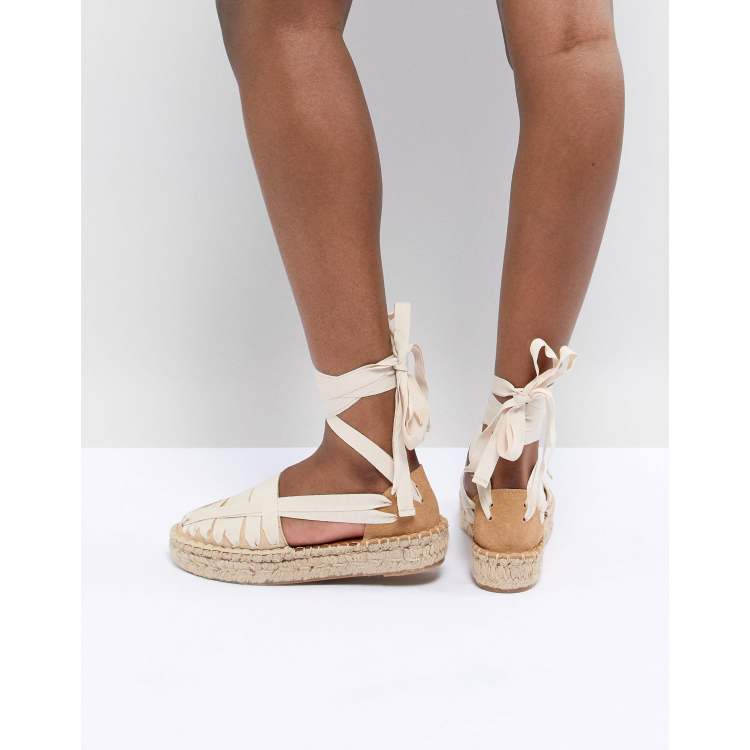 Alohas Jakarta Ribbon Ankle Tie Detail Espadrille