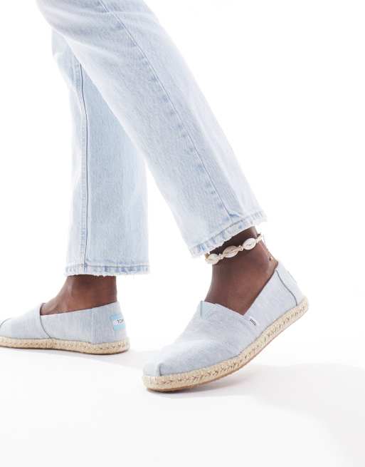 Alpargatas azul claro con suela de cuerda Alpargata de TOMS