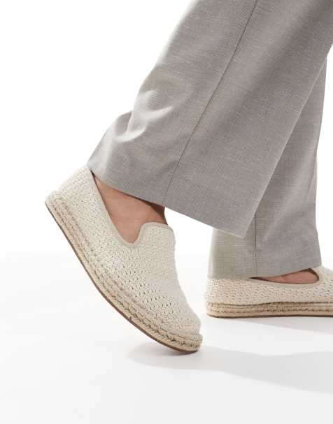 Alpargatas blanco hueso con diseño entretejido de ASOS DESIGN - view 1
