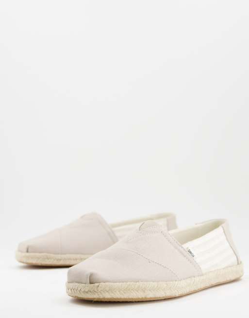 Alpargatas color tostado con suela de cuerda Alpargata de Toms