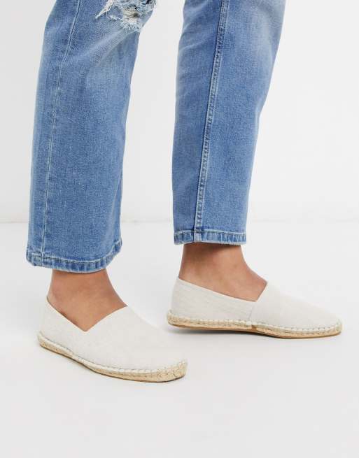 Alpargatas en tejido natural de ASOS DESIGN