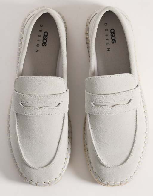 Alpargatas grises estilo mocasines clásicos de ante de ASOS DESIGN, 2 de 4