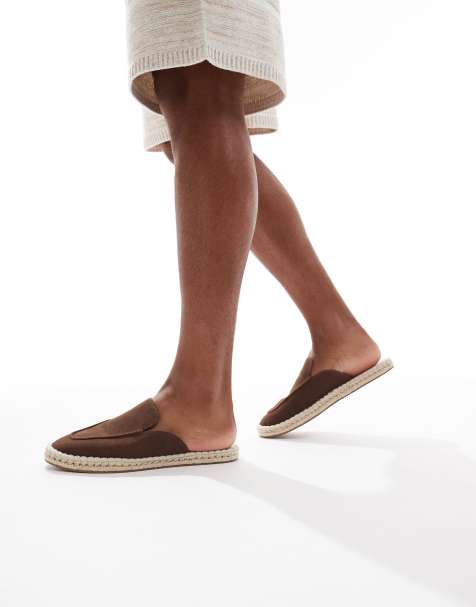 Alpargatas marrones destalonadas de ASOS DESIGN - view 1