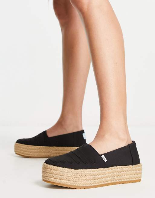 Zapatillas toms planas online y blancas