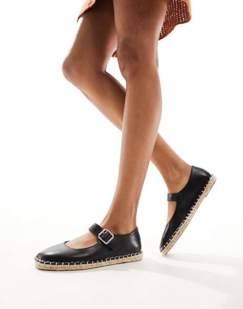 Alpargatas negras estilo merceditas Juliette de ASOS DESIGN - view 1