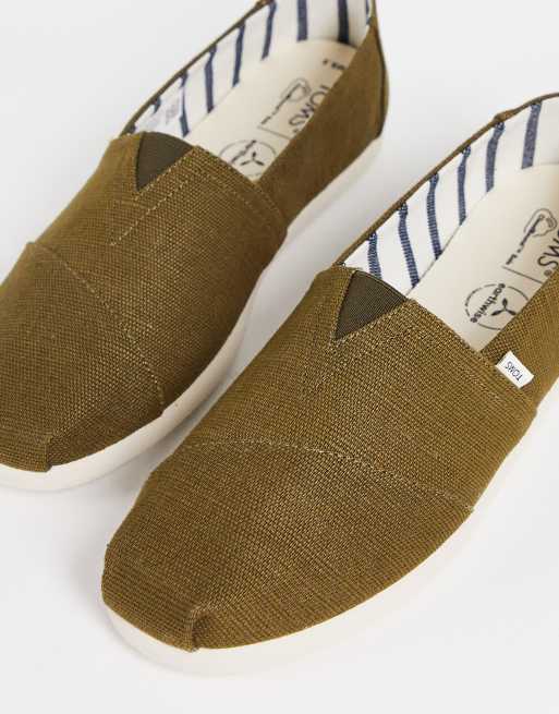 Alpargatas verde oliva de TOMS | ASOS