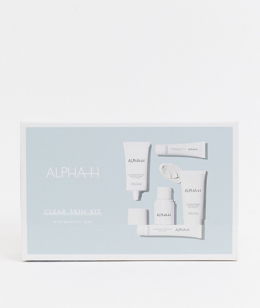 ALPHA-H – Clear skin – Starter kit with salicylic acid – Hudvårdsset med salicylsyra-Ingen färg