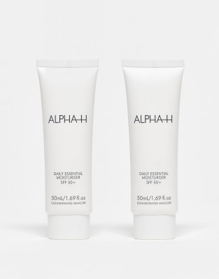 Alpha-H - Daily Essential Moisturiser Duo - Feuchtigkeitscreme mit LSF 50+, 50 ml (Spare 21%), exklusiv bei ASOS-Keine F...