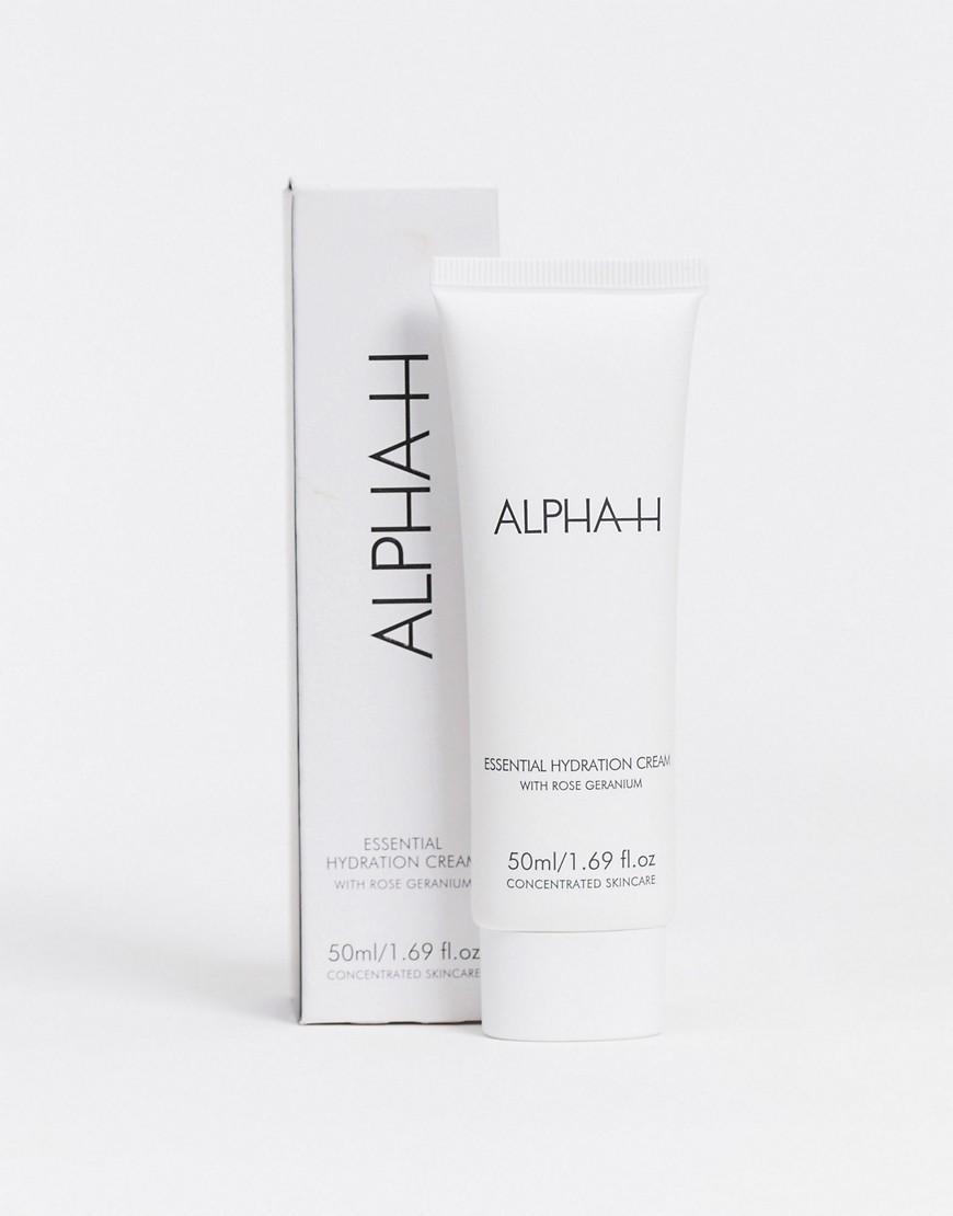 Alpha-H Essential Hydration Cream with Rose Geranium and Vitamin E 50ml-No colour