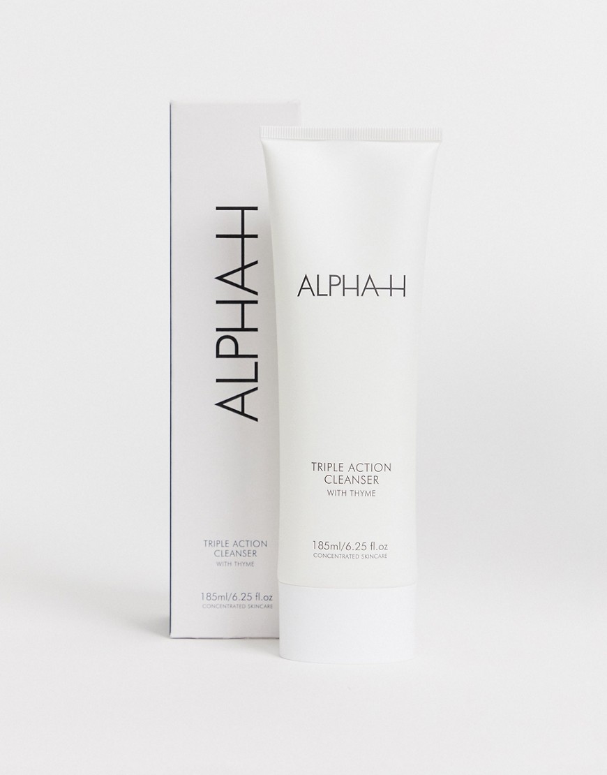 ALPHA-H – Triple Action Cleanser with Thyme –  Rengöringskräm med tre angreppssätt och timjan, 185 ml-Ingen färg