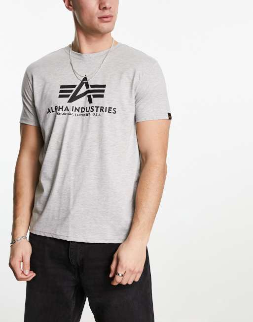 2 basic logo grey/navy | pack Industries Alpha ASOS t-shirt in