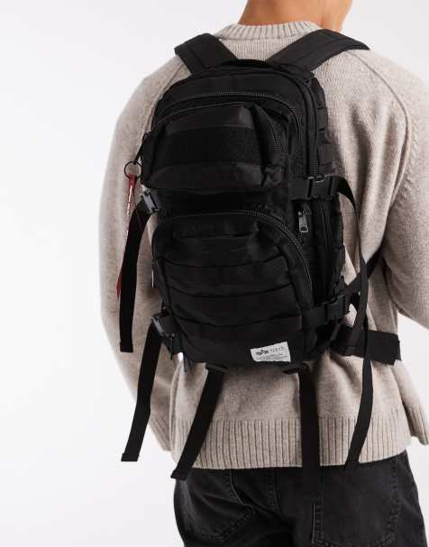 Alpha Industries backpack in black - view 1