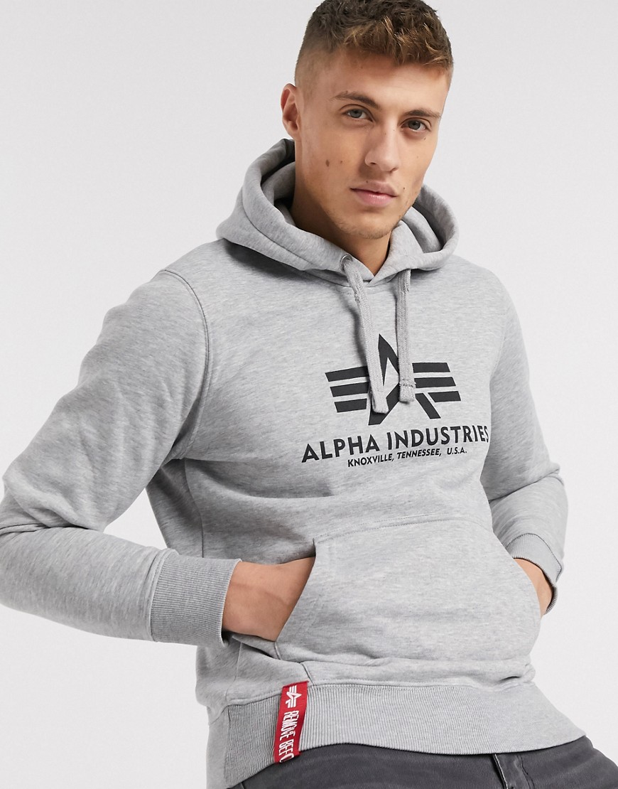 Alpha Industries basic hoody-Grey