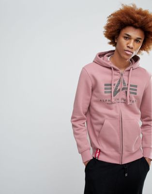 alpha industries pink hoodie
