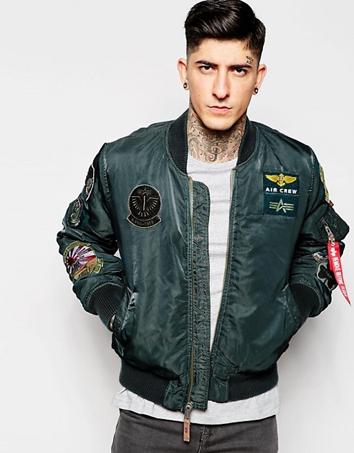 Alpha Industries | Alpha Industries Bomber Jacket with Patches
