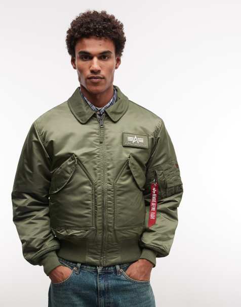 Alpha Industries – Bomberjacke in Salbeigrün - view 1