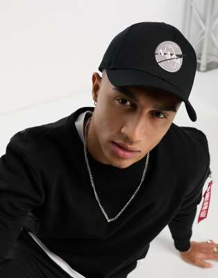 Alpha Industries NASA cap Cappello da Baseball per Uomo Cappellino, White, Taglia Unica
