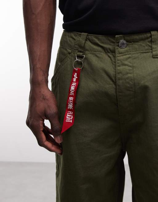 Alpha Industries - Cargoshort in donker kaki, 5 van 5