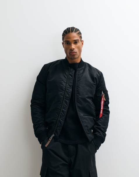 Alpha Industries - Chaqueta bomber negra MA1 - view 1