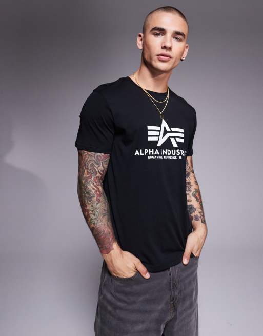 Alpha Industries 2 pack chest logo t-shirt in olive and burgundy | ASOS