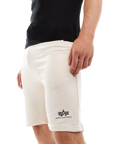 Alpha Industries - Core - Short en molleton à logo - Beige - view 1