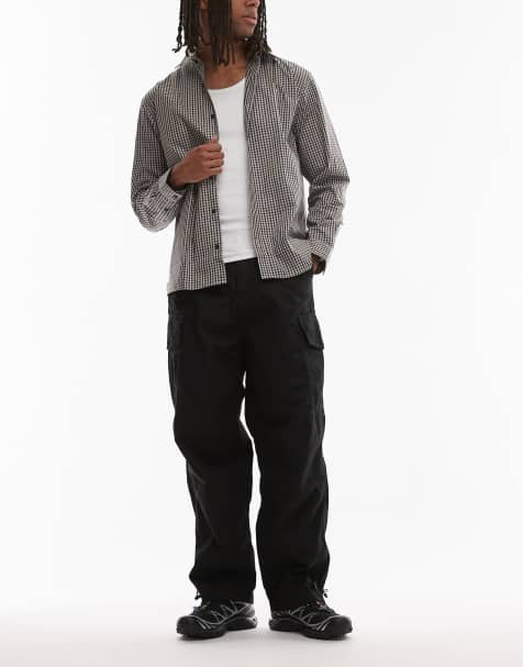 Alpha Industries ripstop cargo trousers in black