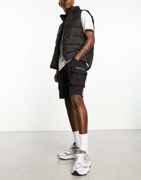 Alpha Industries – Czarne szorty bojówki - view 1