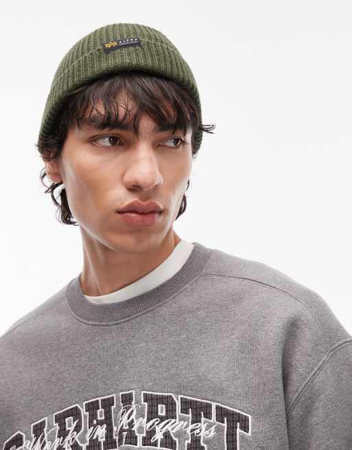Alpha Industries docker beanie in black