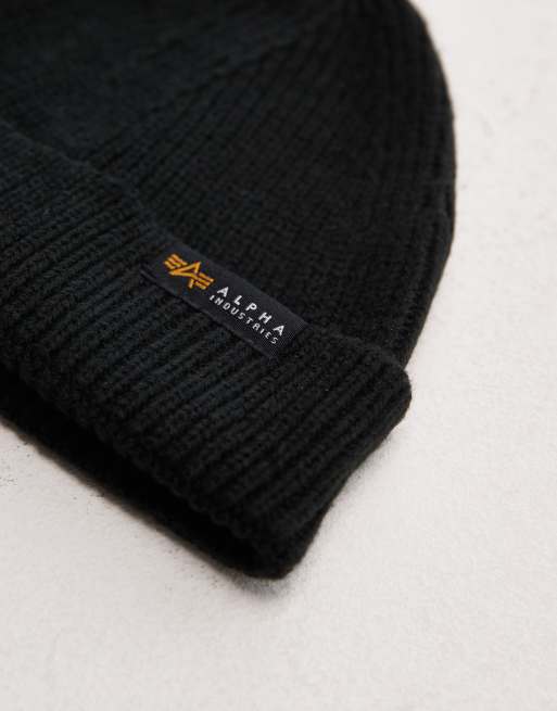 Alpha Industries dockers beanie in black | ASOS