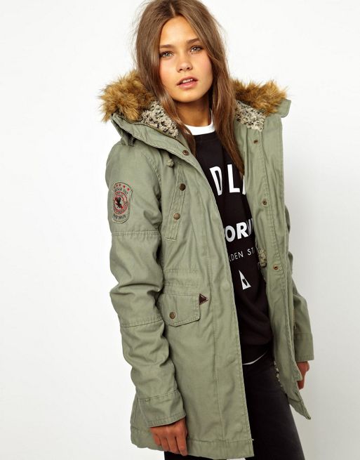 Alpha Industries | Alpha Industries Fishtail Parka With Faux Fur Lined Hood