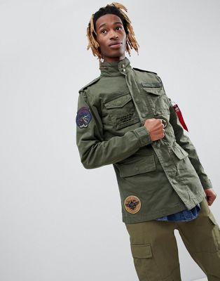 Alpha Industries M65 OFF In Patches With 53% Field Green, Jacket