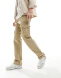 [Alpha Industries] Alpha Industries Jet cargo pants in sand-Neutral W30 Bone white