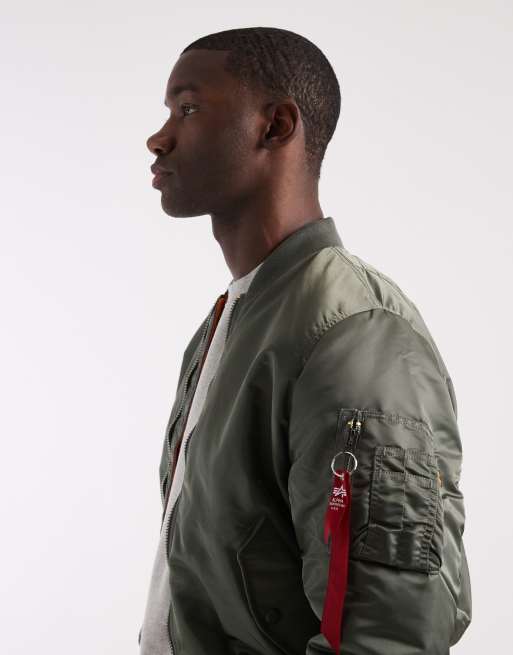 Alpha Industries - Kakigrøn bomber-jakke, 4 af 5