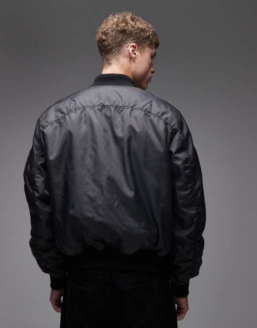 Alpha Industries – Ljusgrön bomberjacka med logga, 3 av 5