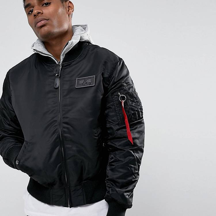 Alpha Industries MA-1 Bomber Jacket With Inlay In Regular Fit | ASOS