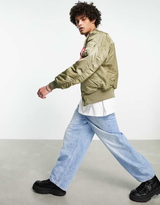 Alpha Industries - MA-1 - Foret oversized bomber-jakke i stratos-beige
