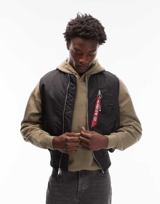 Alpha Industries MA-1 heritage gilet in black