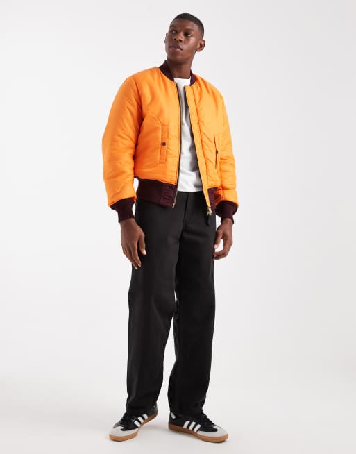 Alpha Industries - MA-1 Heritage - Omkeerbaar uniseks bomberjack in bordeauxrood, 2 van 5