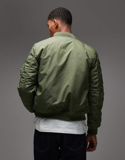 Alpha Industries – MA-1 Heritage – Zielona kurtka bomberka z kapturem, 3 z 5