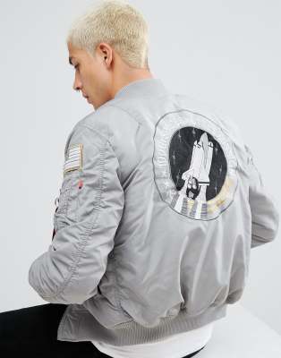 nasa jacket grey