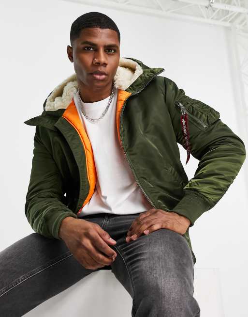 Alpha industries 2025 green bomber jacket