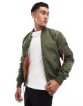 Alpha Industries MA-1 TT bomber jacket in dark green