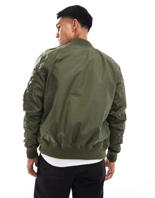 Alpha Industries MA-1 TT bomber jacket in dark green ASOS